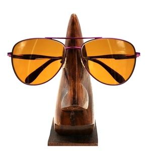 Rough Justice Purple Metal Aviator Sunglasses